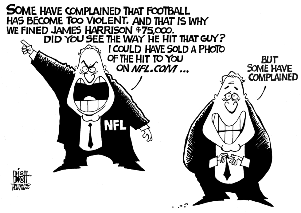 NFL VIOLENCE, b/w