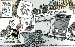 EUROPEAN TRAVEL  by Mike Keefe