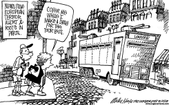 EUROPEAN TRAVEL  by Mike Keefe