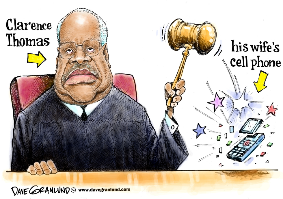 Clarence Thomas and wife