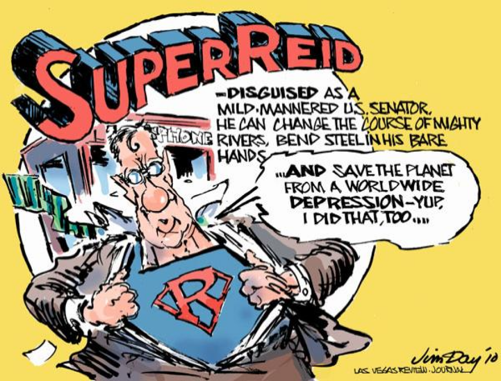 Harry Reid says he saved the planet