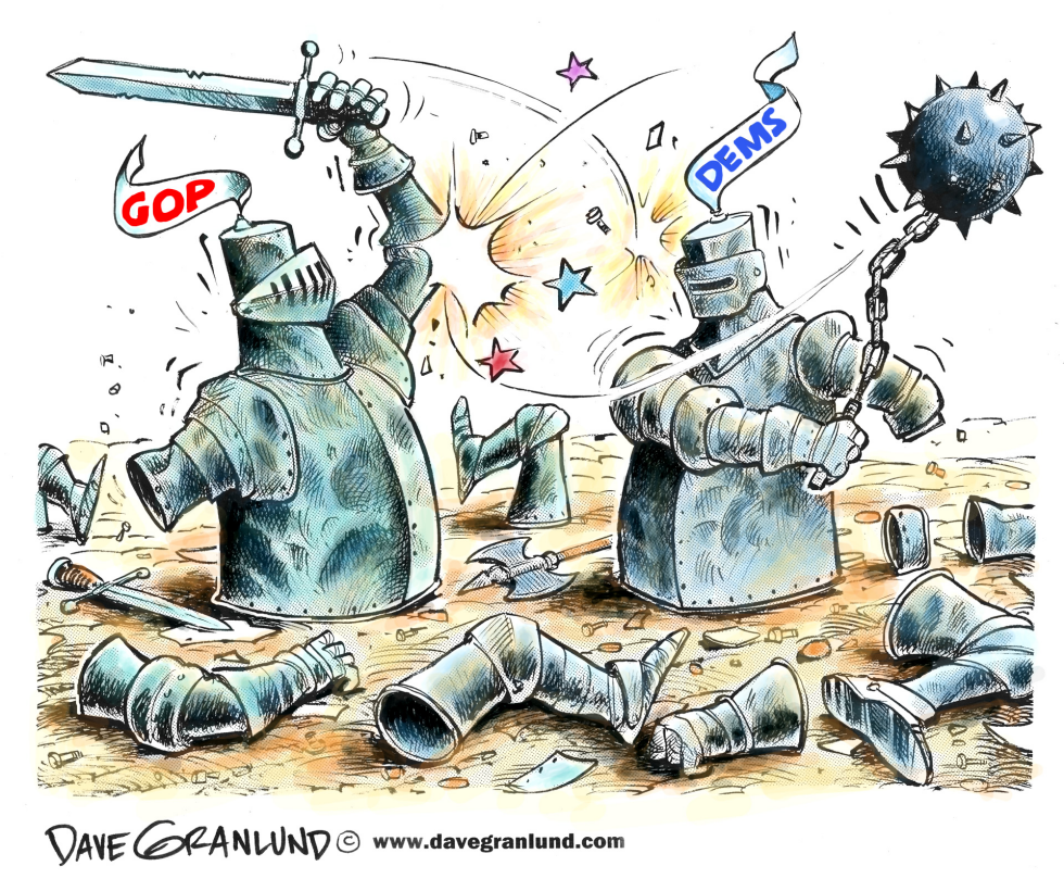  MID-TERM ELECTION FIGHT TO FINISH by Dave Granlund