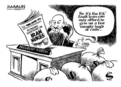KARZAI GETS IRAN CASH by Jimmy Margulies