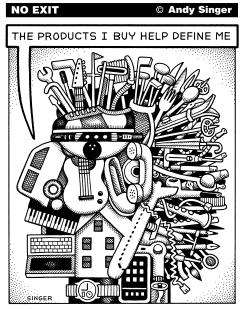 CONSUMER PRODUCT HEAD by Andy Singer