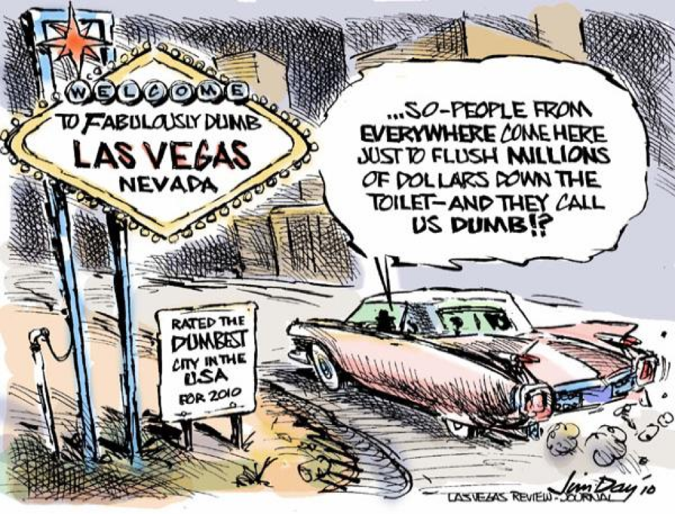 Las Vegas rated dumbest city in the USA
