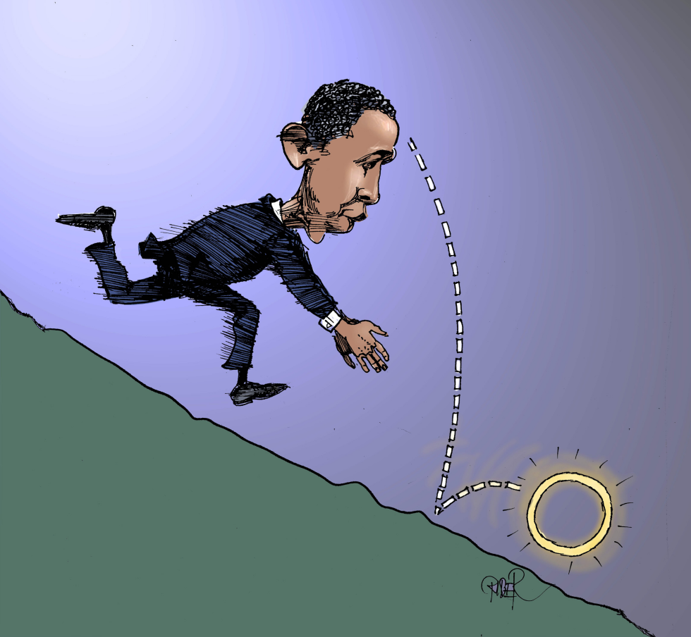  OBAMA LOSING HIS GLORY by Riber Hansson