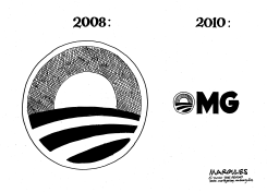 OBAMA 2008 AND 2010 by Jimmy Margulies
