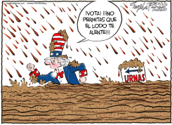VOTA HOY /  by Bob Englehart