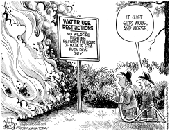 WILDFIRES GET HARDER TO FIGHT by Jeff Parker