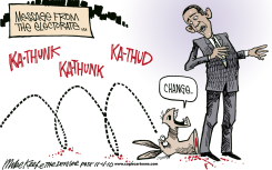 MESSAGE FROM THE ELECTORATE  by Mike Keefe