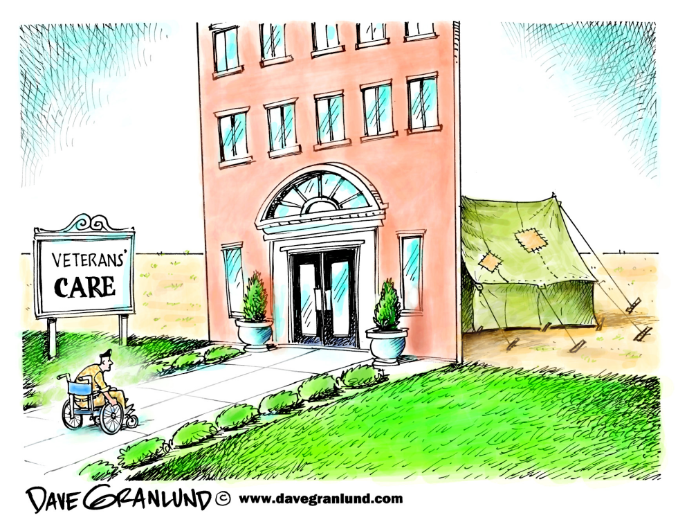  VETERAN CARE FACADE by Dave Granlund