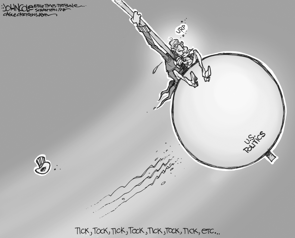 Political pendulum BW