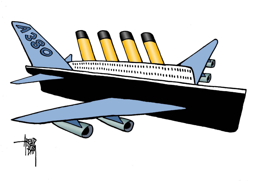 Airbus A380 as Titanic