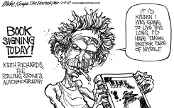 KEITH RICHARDS AUTOBIOGRAPHY by Mike Keefe
