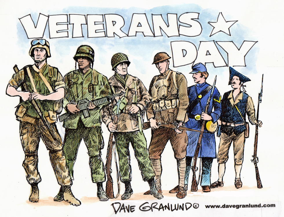  VETERANS DAY AND UNIFORMS by Dave Granlund