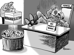 MYANMAR POLLS by Paresh Nath