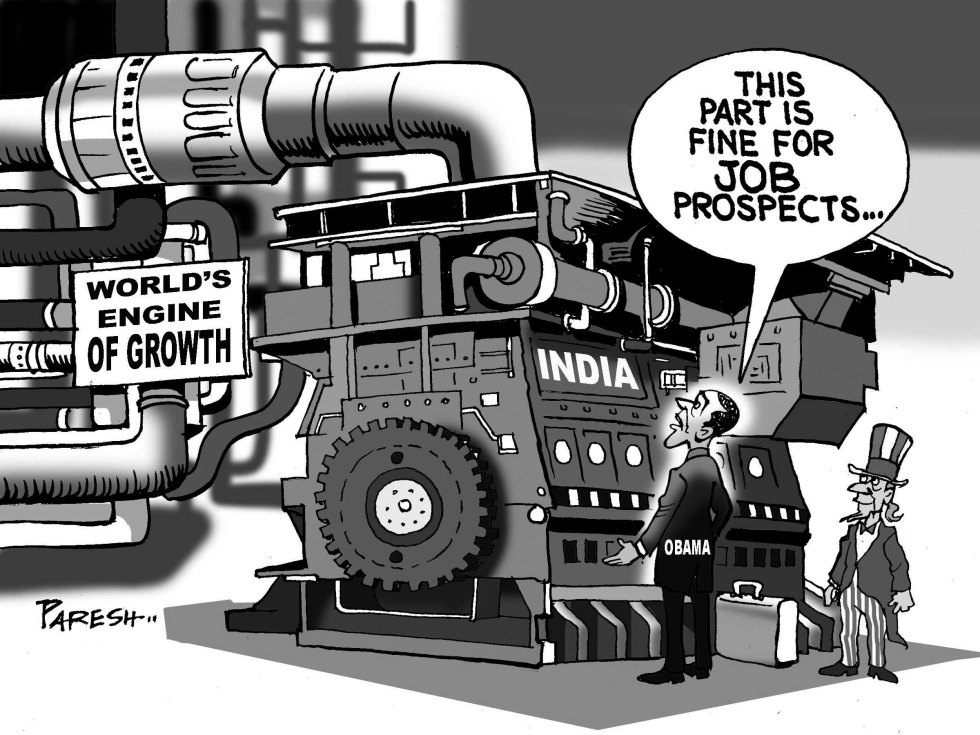 Obama and jobs in India