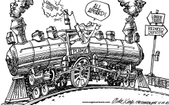 REPUBLICANS PLEDGE by Mike Keefe
