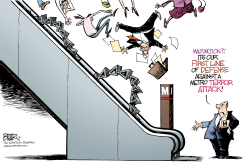 LOCAL DC - METRO ESCALATORS  by Nate Beeler