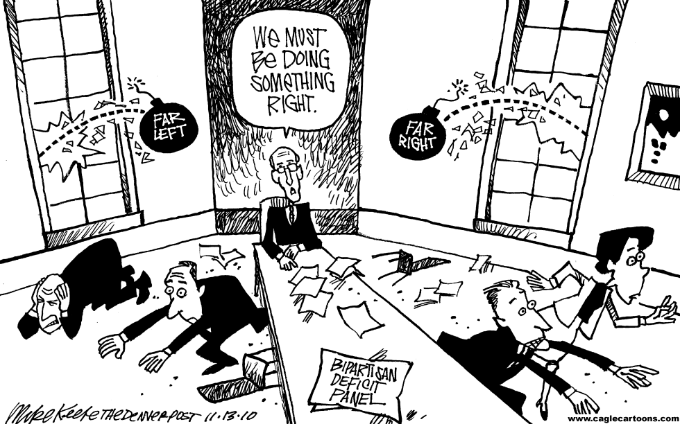  BIPARTISAN DEFICIT COMMISSION by Mike Keefe