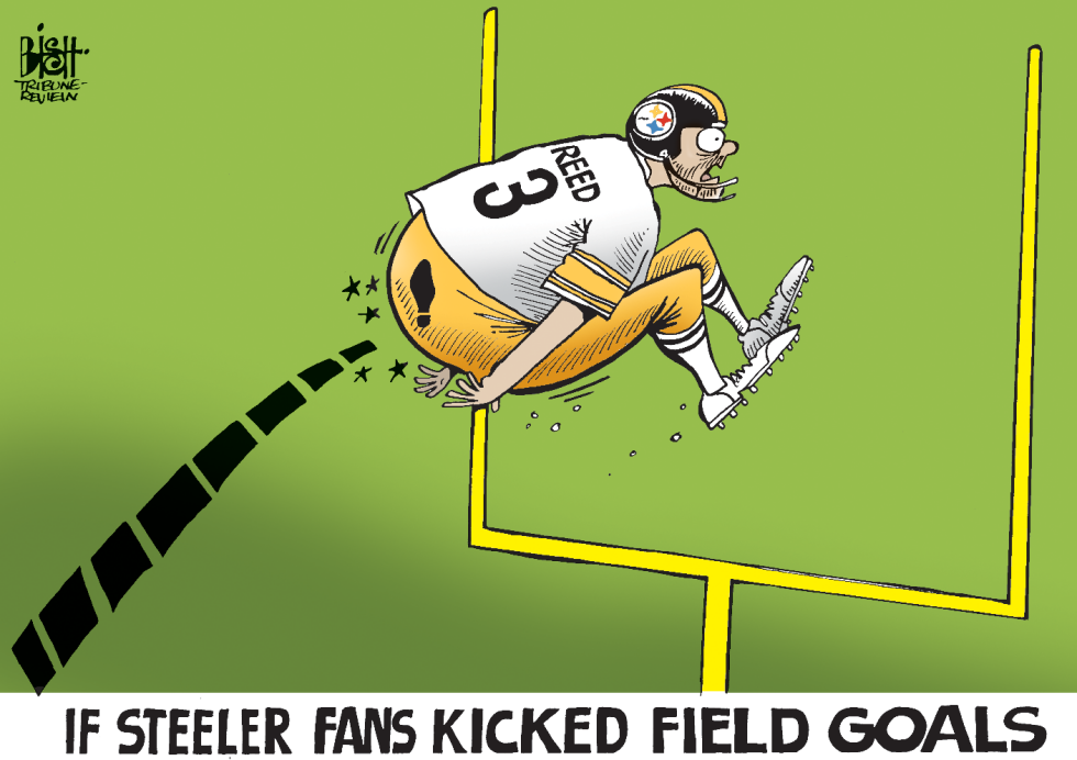 LOCAL- STEELERS, JEFF REED, COLOR