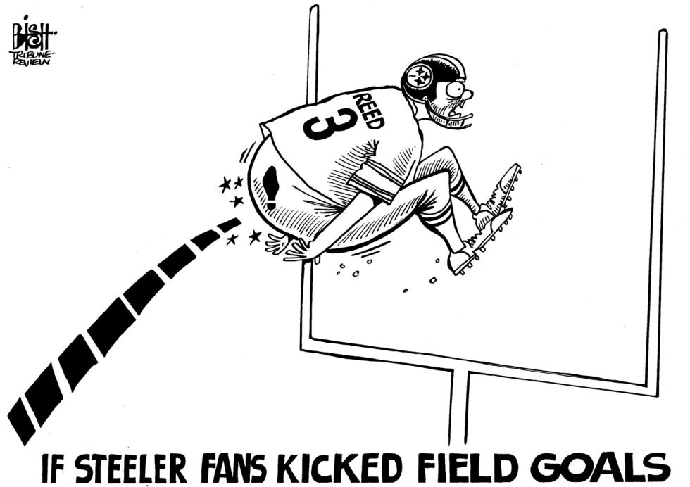 LOCAL- STEELERS, JEFF REED, B/W