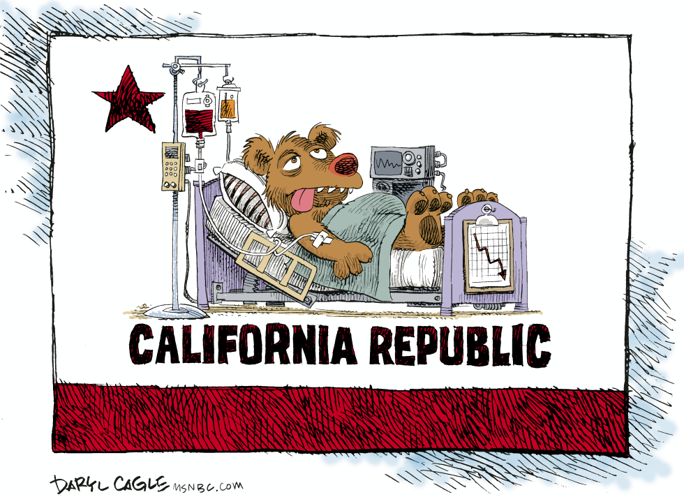  CALIFORNIA IS SICK  by Daryl Cagle