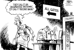 AGGRESSIVE PATDOWNS by Nate Beeler