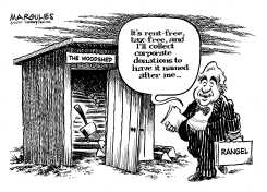 RANGEL SENT TO THE WOODSHED by Jimmy Margulies