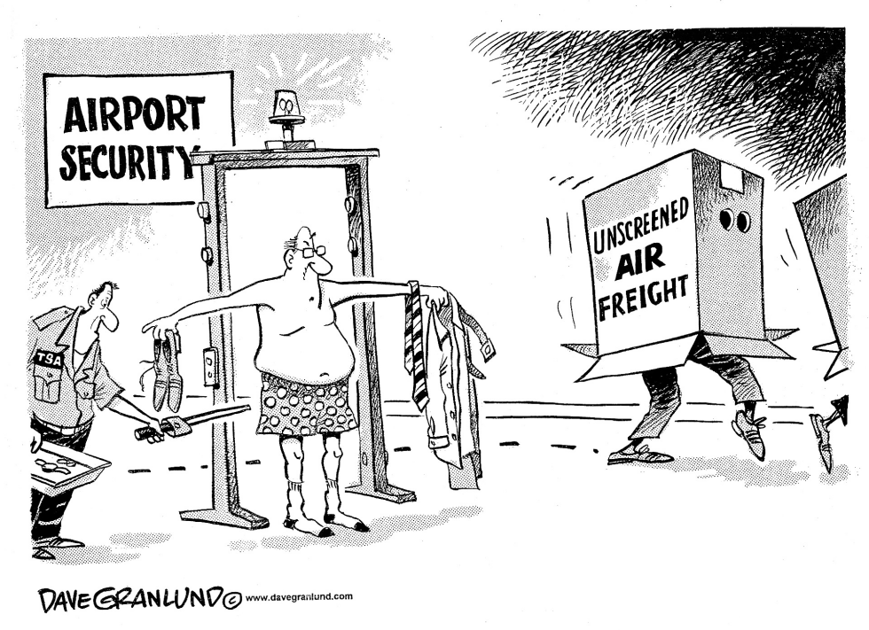 Unscreened air cargo