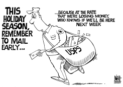 POSTAL SERVICE, B/W by Randy Bish