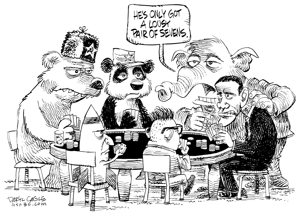 Obama Plays Poker