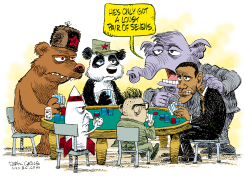 OBAMA PLAYS POKER by Daryl Cagle