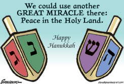 HANUKKAH, WITH GREETING by Steve Greenberg