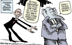 DESPERATE TIMES  by Mike Keefe