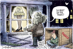 TAX CUTS by Joe Heller