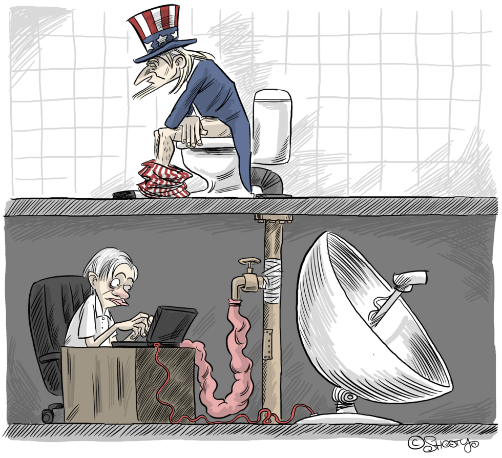 Assange is watching You COLOR