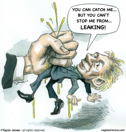 JULIAN ASSANGE HANDCUFFED -  by Taylor Jones