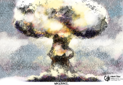 WIKILEAKS BOMB by Cam Cardow