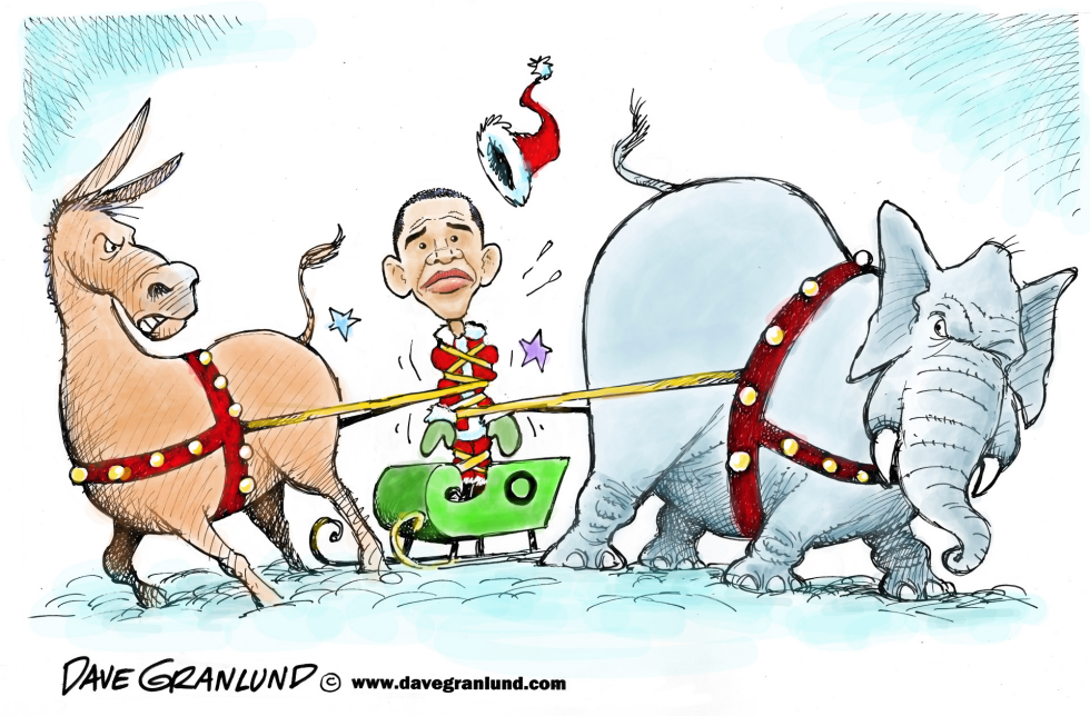 Obama pulled left and right