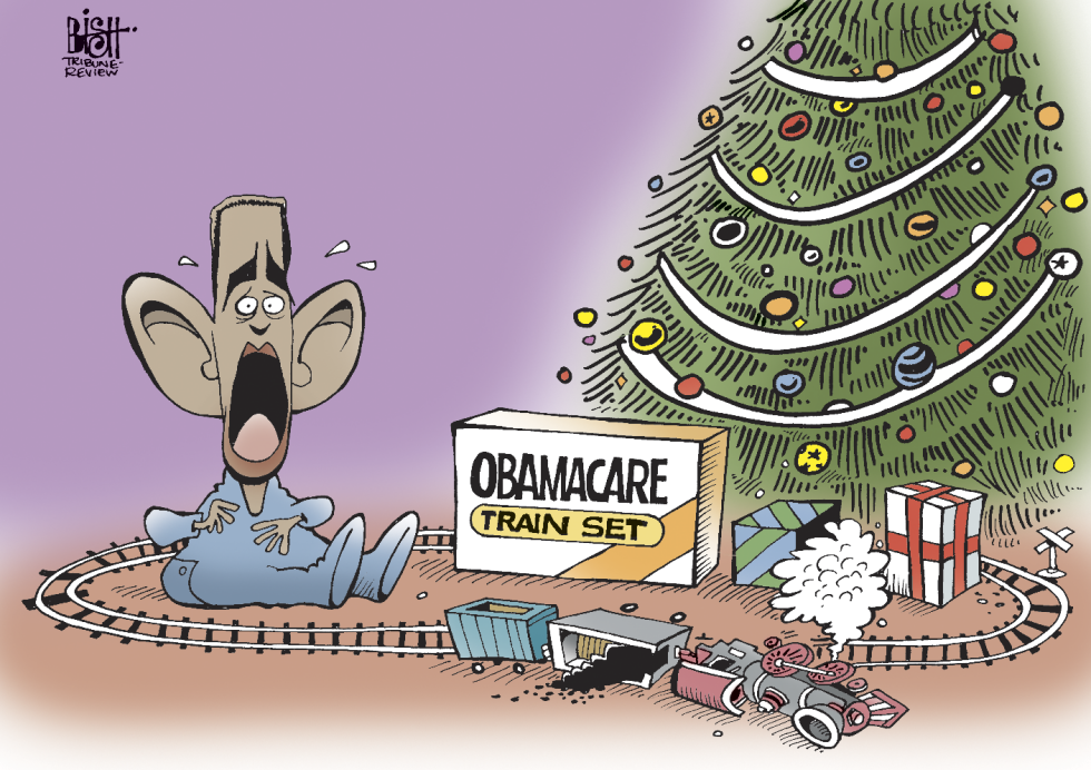 OBAMACARE DERAILED, COLOR