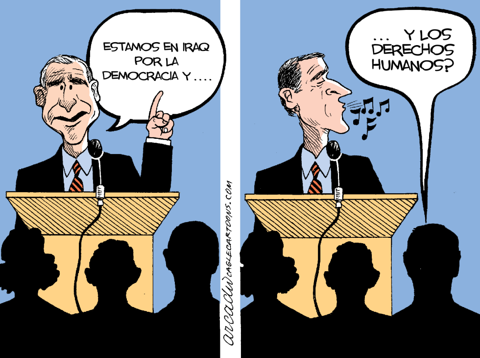 Derechos Humanos de Bush - COLOR