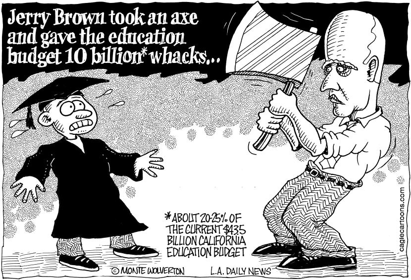 Brown to whack education