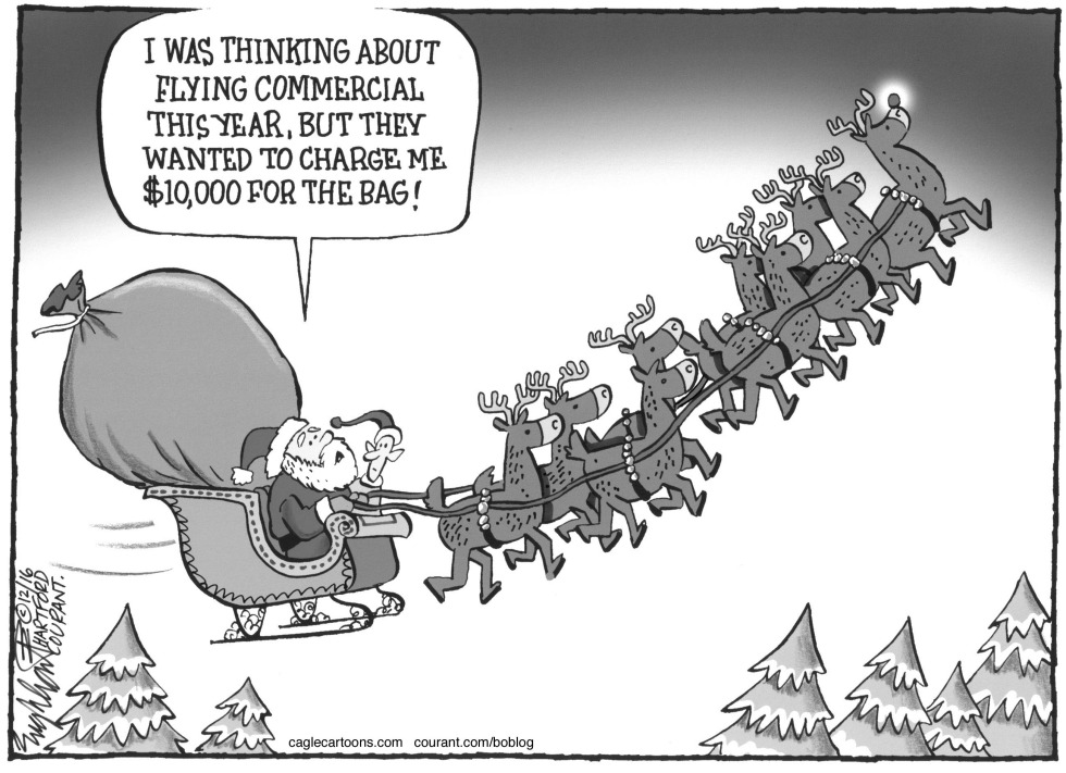 Santa Claus And His Flying reindeer