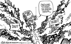 AFGHAN BORDER REGION by Mike Keefe