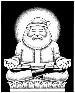 ZEN SANTA CLAUS by Andy Singer
