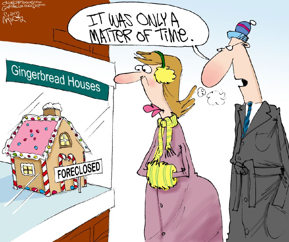 Foreclosed Gingerbread House Spotlights Persistent Housing Woes