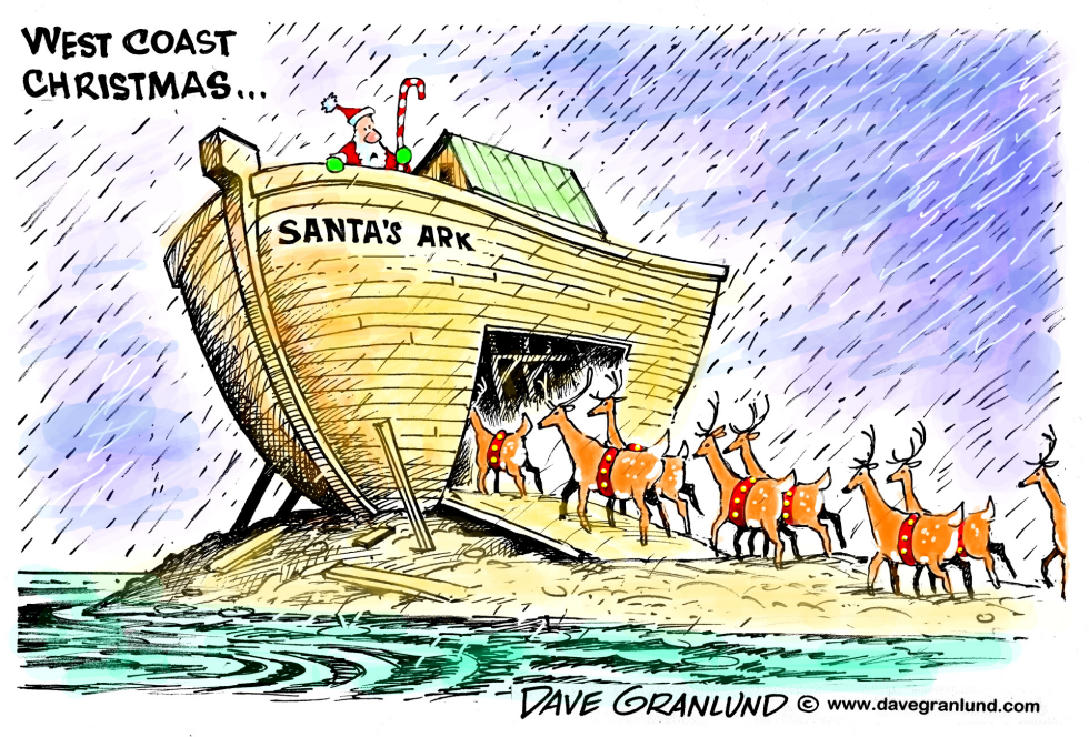 West Coast flooding at Christmas