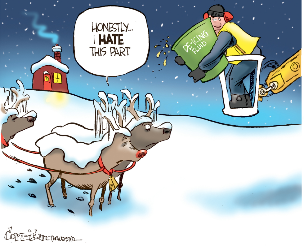 Reindeer get de-iced