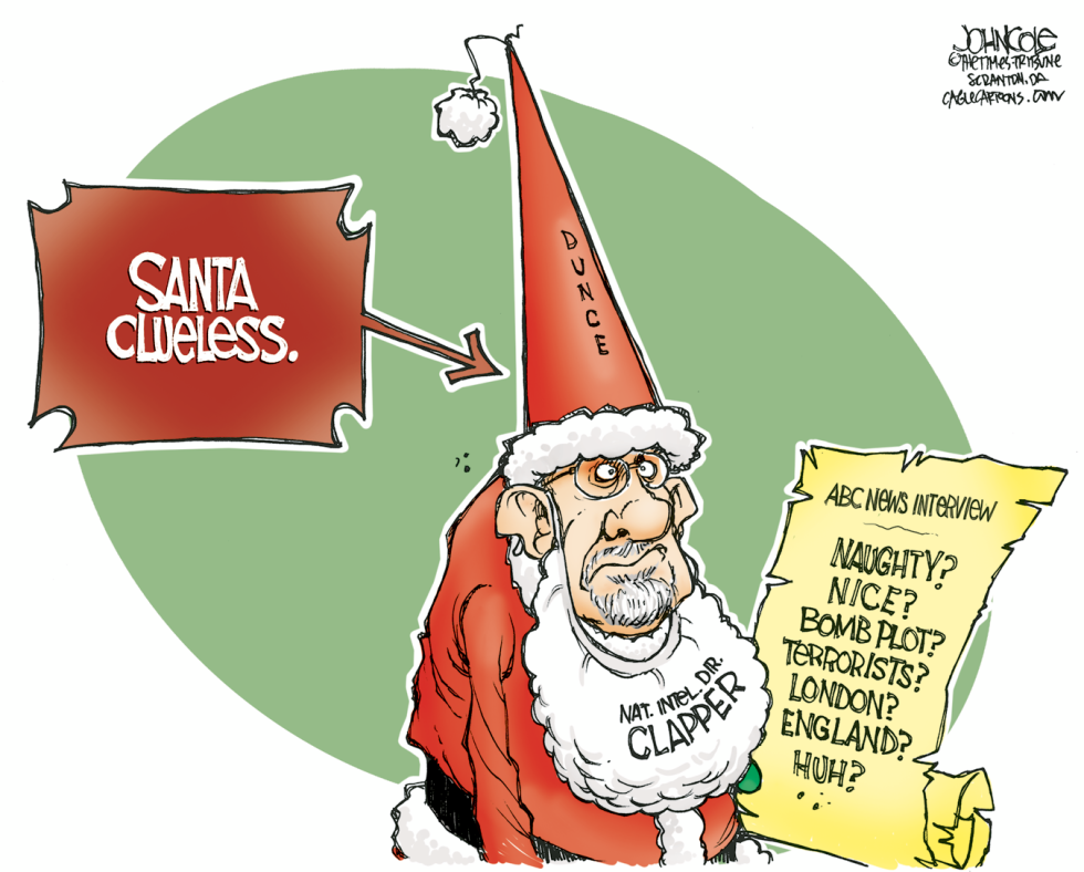 Clapper terror gaffe COLOR